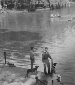 ? Bert Peacock, Johnny Parsons on same course.
                Dog Butch. All just been swimming.
