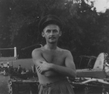 Oct 45 Val at Rangoon. Crashed Spit behind