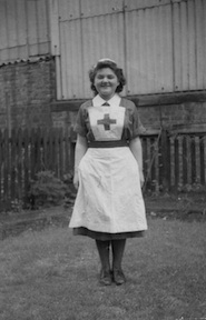 Beth Ewing in Red Cross uniform