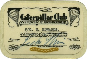 Caterpillar Club card