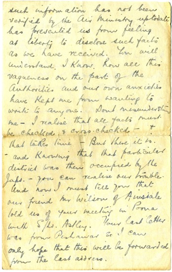Letter from Edith Entwistle, page 2