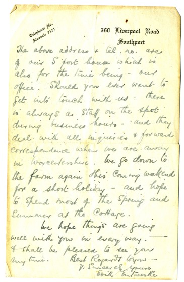Letter from Edith Entwistle, page 3